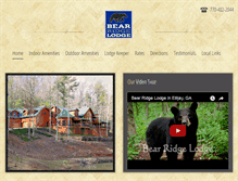 Tablet Screenshot of bearridgelodge.com